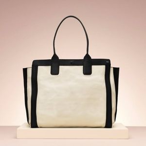 Authentic Chloe cream leather Allison tote bag